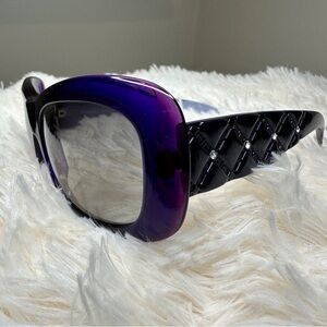Versace Purple Gradient Sunglasses with Swarovski Crystals